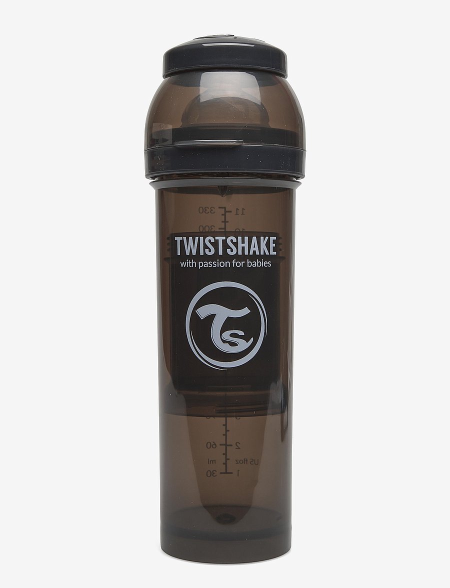 Twistshake - Twistshake Anti-Colic 330ml Black - beebipudelid - black - 1