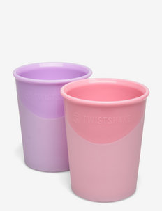 Twistshake 2x Cup 170ml 6+m Pastel Pink Purple, Twistshake