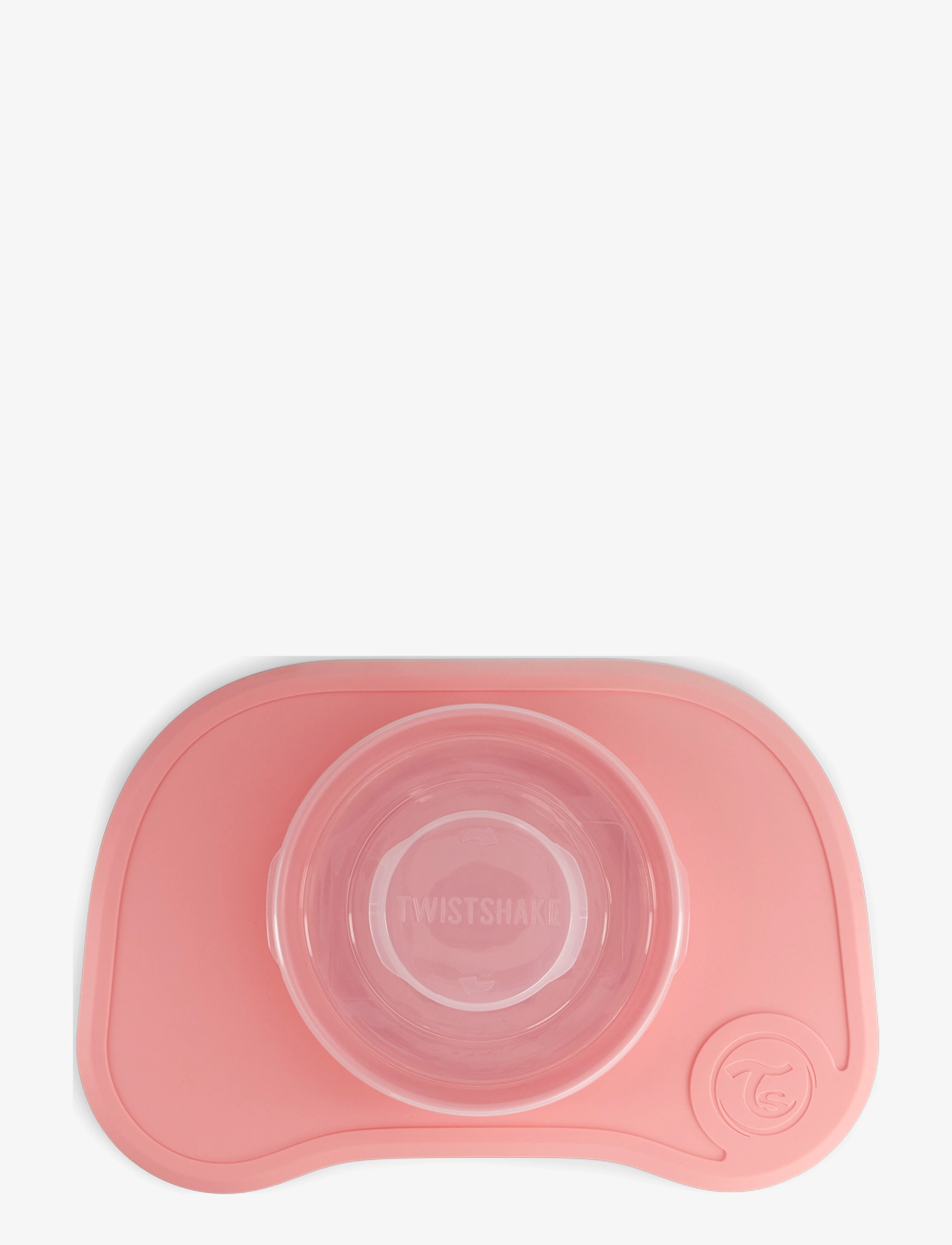 Twistshake - Twistshake Click Mat + Plate 6+m Pastel Pink - serveringssæt - pastel pink - 3