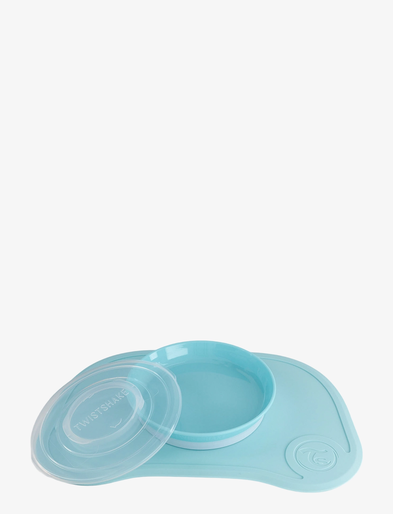 Twistshake Click Mat + Plate 6+M Pastel Blue, One Size, Plates & Bowls, Blau - Plates, Kinder