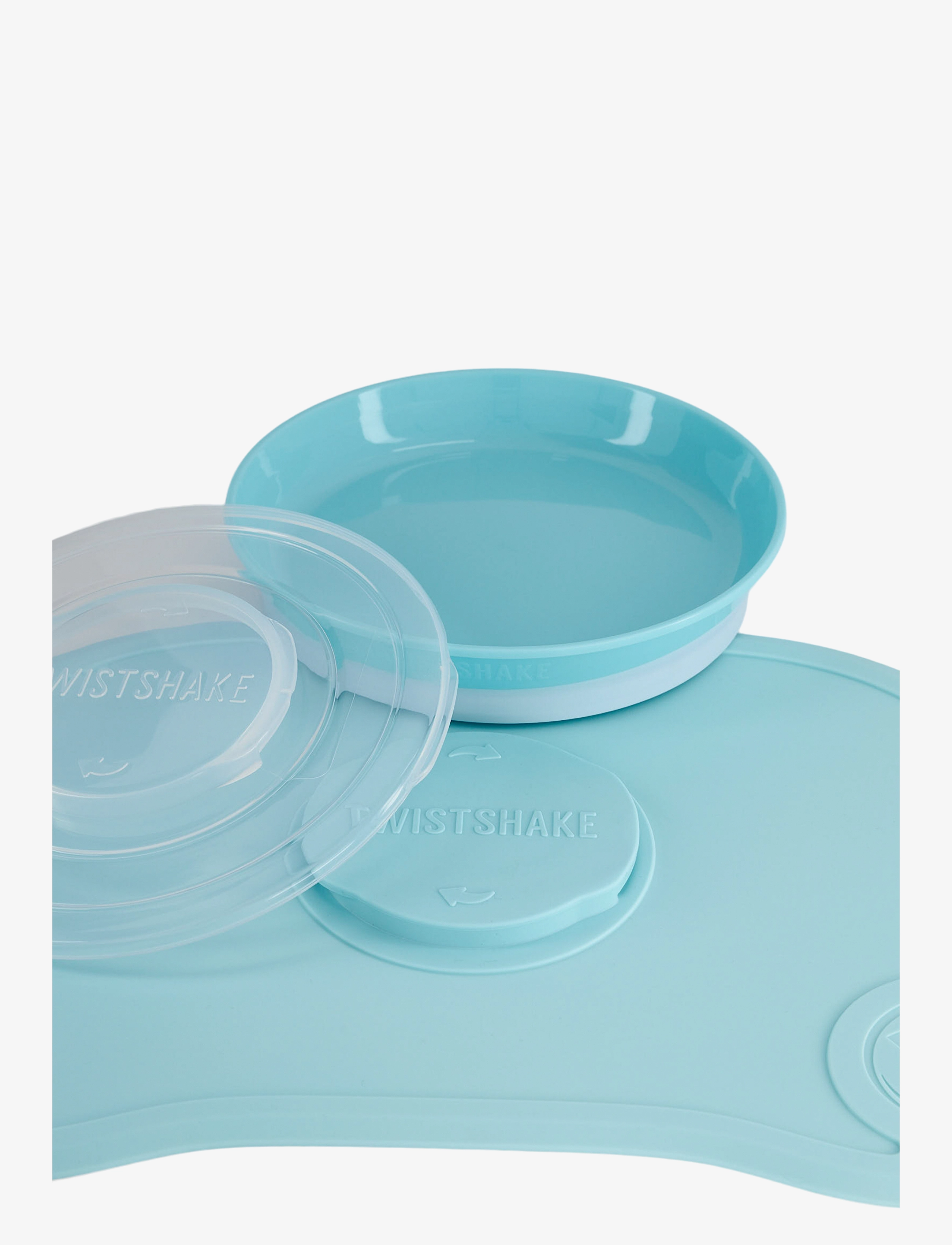 Twistshake - Twistshake Click Mat + Plate 6+m Pastel Blue - astiasetit - pastel blue - 1