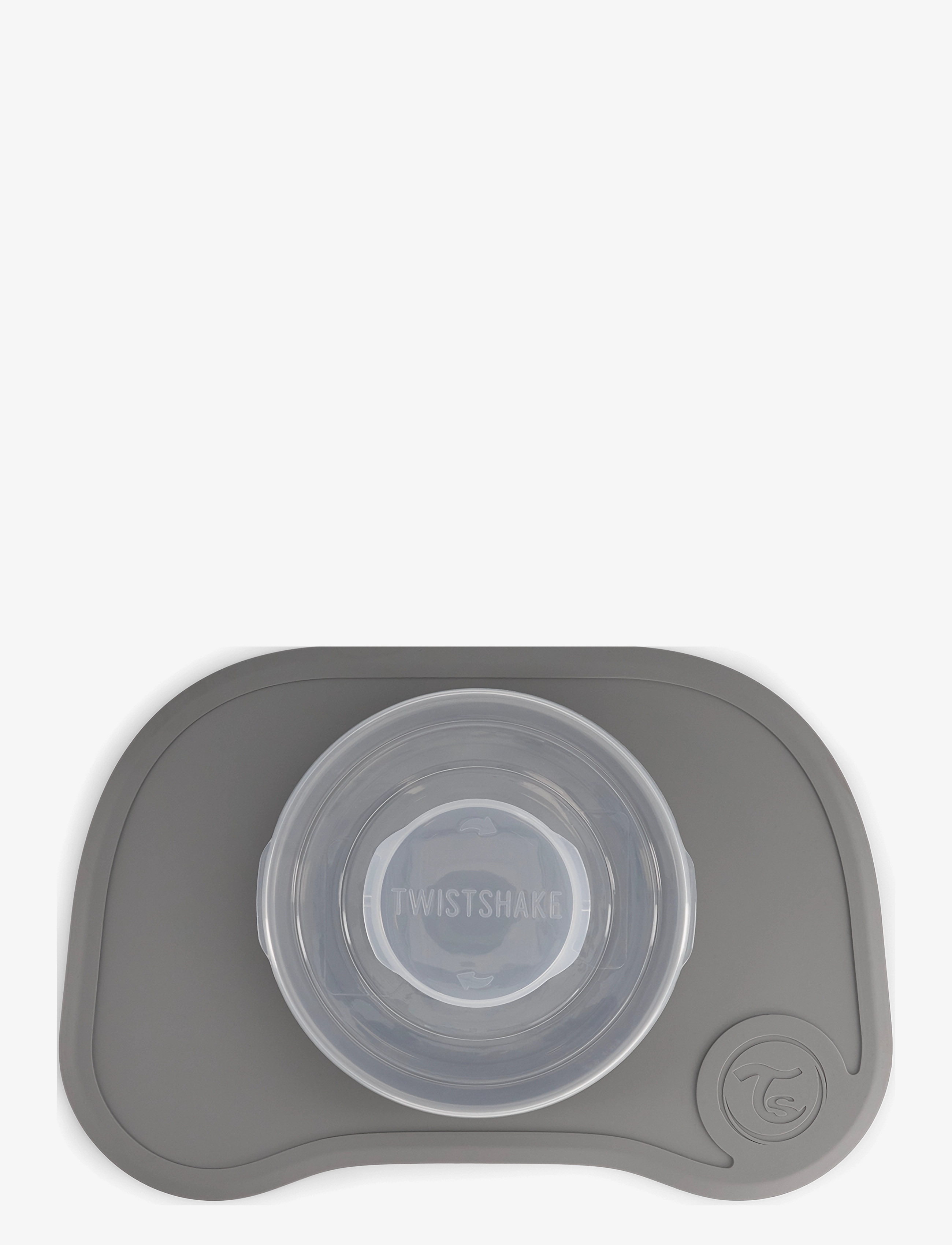 Twistshake - Twistshake Click Mat + Plate 6+m Pastel Grey - serveringsset - pastel grey - 3