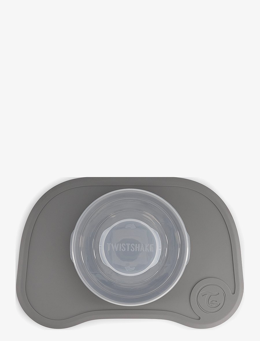 Twistshake - Twistshake Click Mat + Plate 6+m Pastel Grey - barneserviser - pastel grey - 3