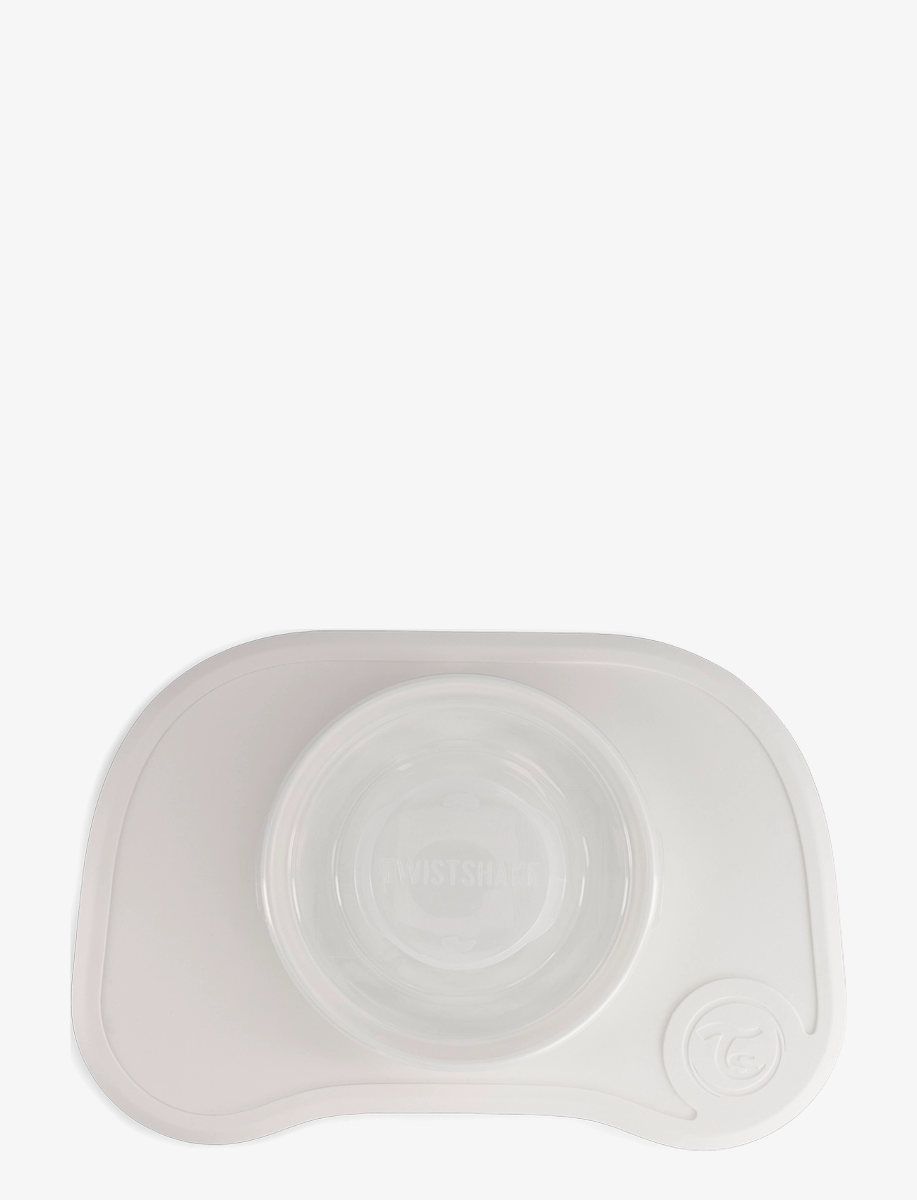 Twistshake - Twistshake Click Mat + Plate 6+m White - serveringssæt - white - 3