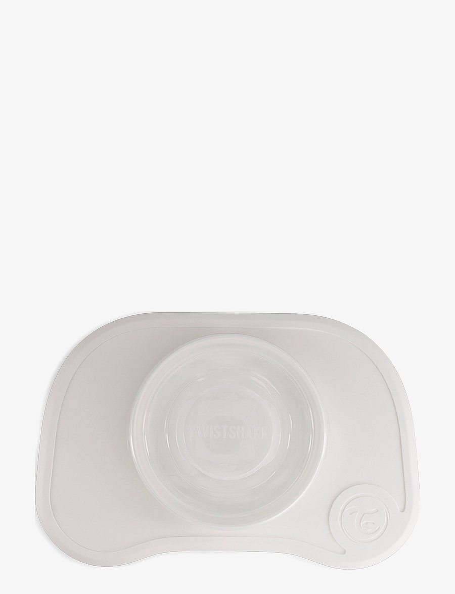 Twistshake - Twistshake Click Mat + Plate 6+m White - Õhtusöögikomplektid - white - 3
