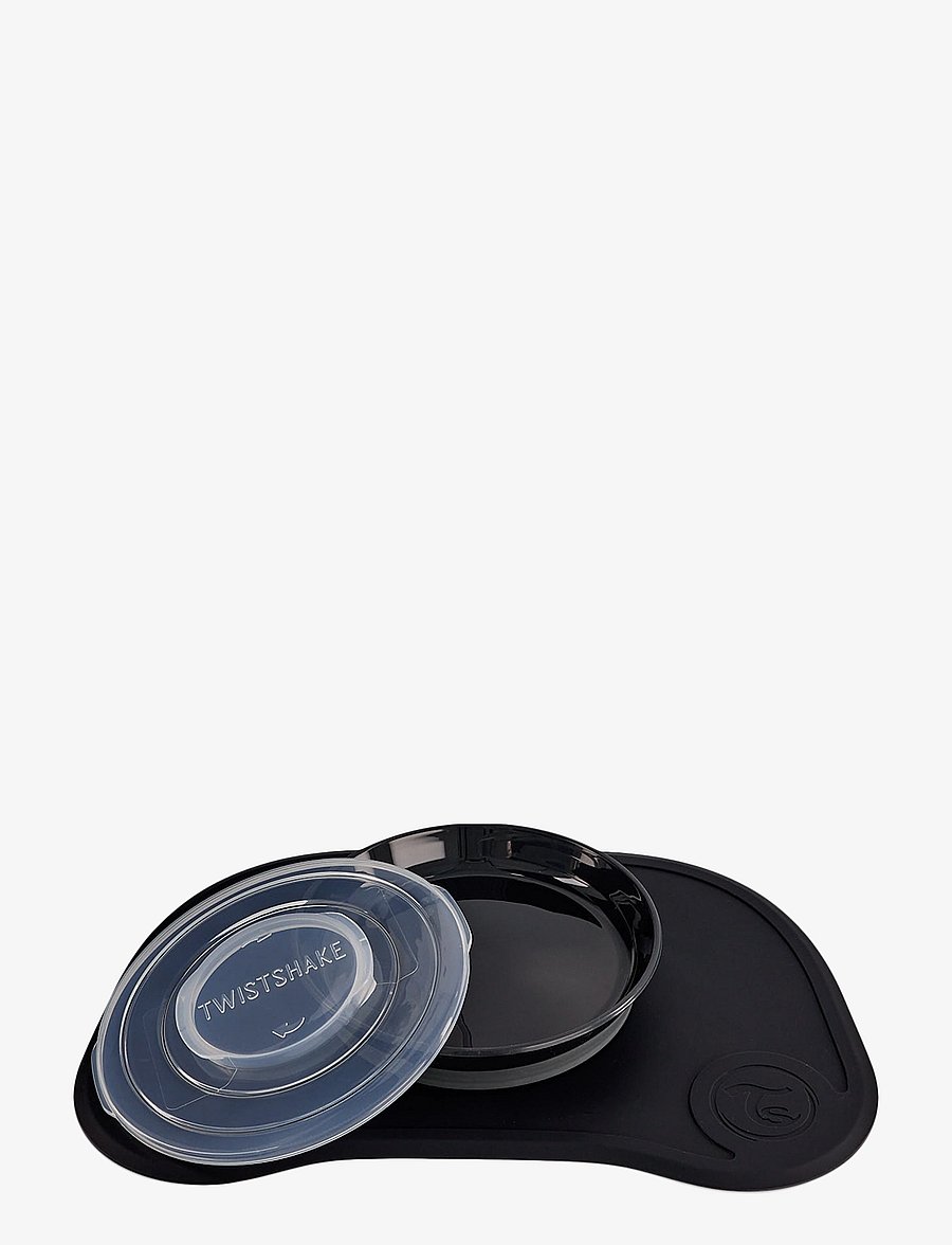 Twistshake - Twistshake Click Mat + Plate 6+m Black - serveringssæt - black - 0