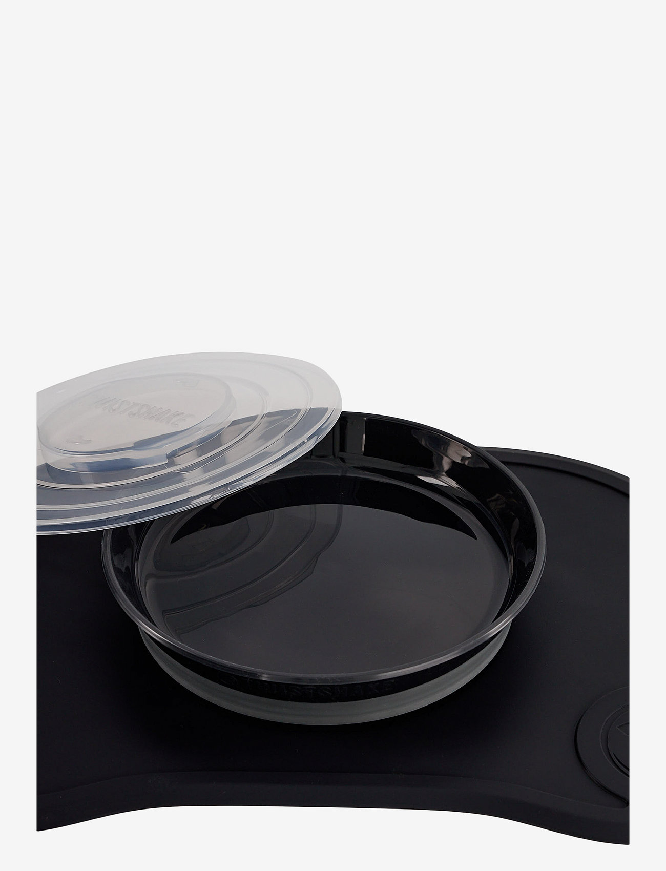 Twistshake - Twistshake Click Mat + Plate 6+m Black - Õhtusöögikomplektid - black - 1