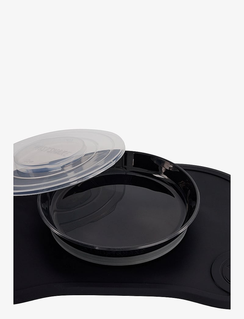 Twistshake - Twistshake Click Mat + Plate 6+m Black - Õhtusöögikomplektid - black - 1