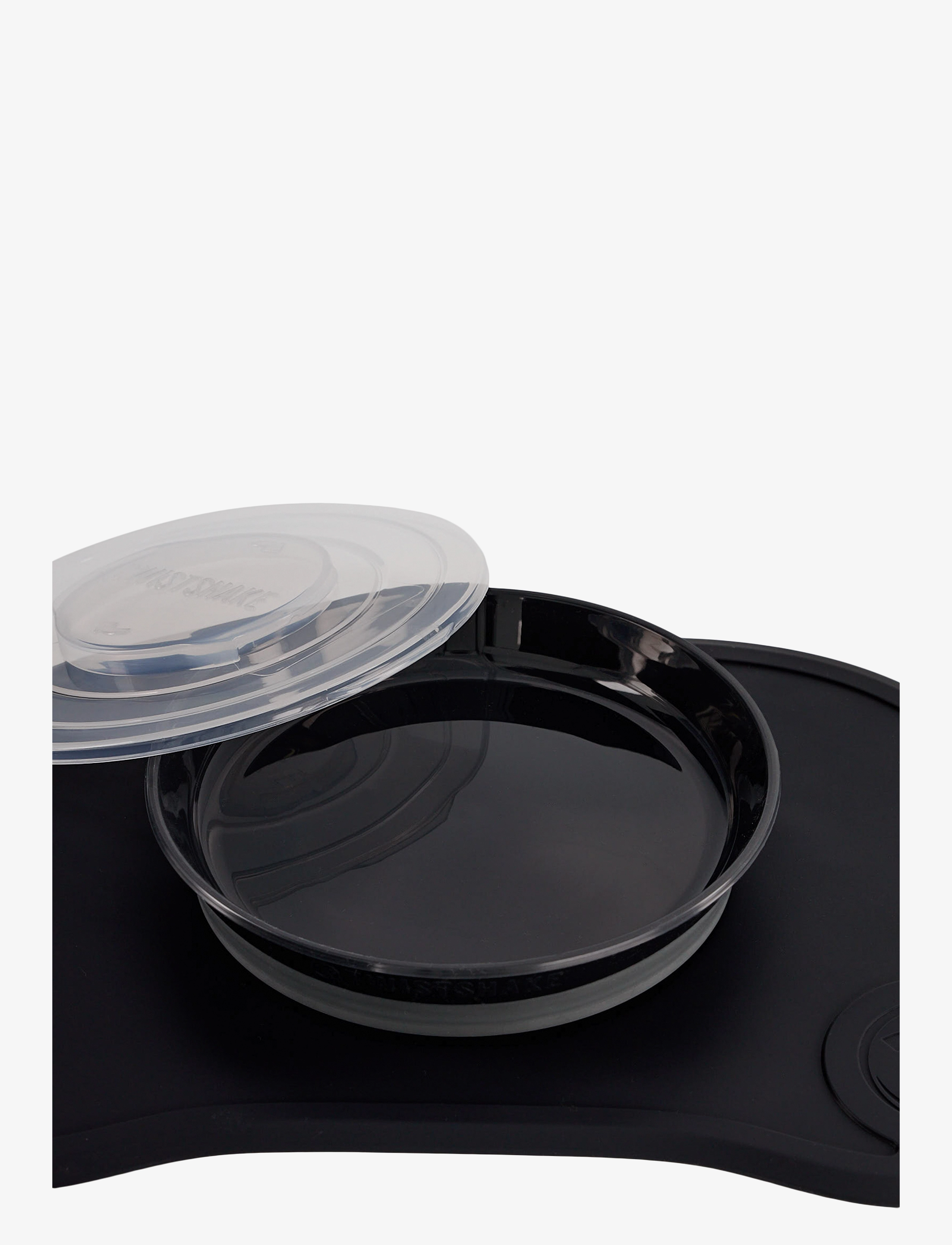 Twistshake - Twistshake Click Mat + Plate 6+m Black - serveringssæt - black - 1