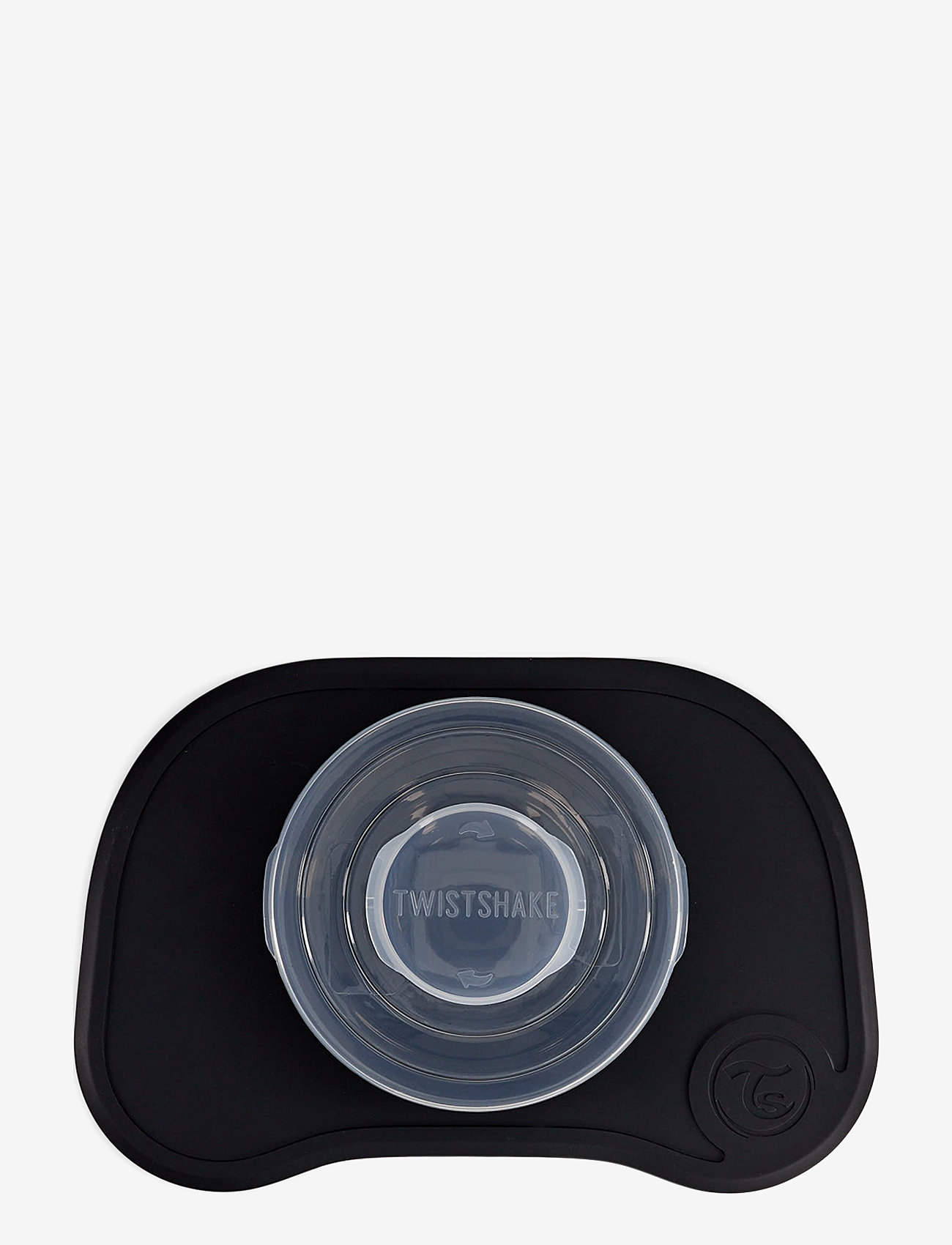 Twistshake - Twistshake Click Mat + Plate 6+m Black - Õhtusöögikomplektid - black - 3