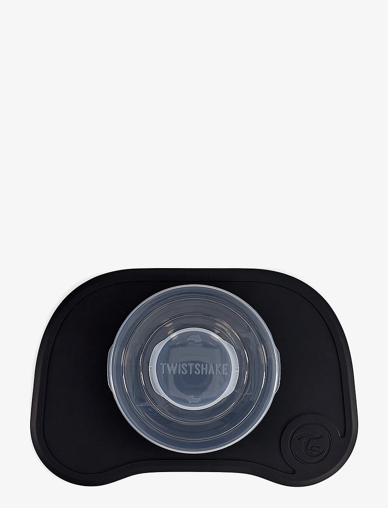 Twistshake - Twistshake Click Mat + Plate 6+m Black - Õhtusöögikomplektid - black - 3