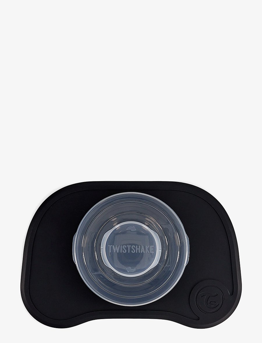 Twistshake - Twistshake Click Mat + Plate 6+m Black - serveringssæt - black - 3