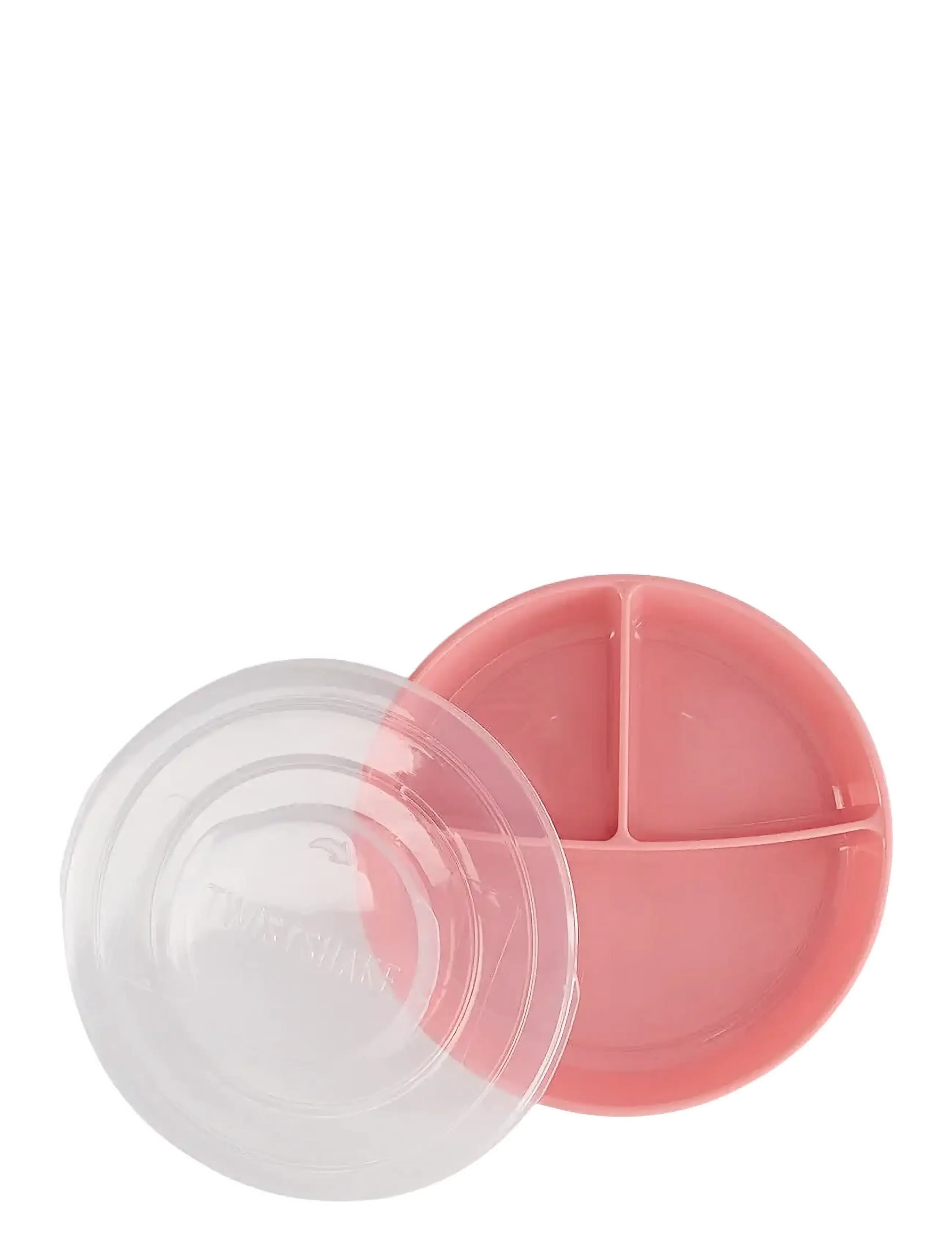 Twistshake - Twistshake Divided Plate - serveringssæt - pastel pink - 2
