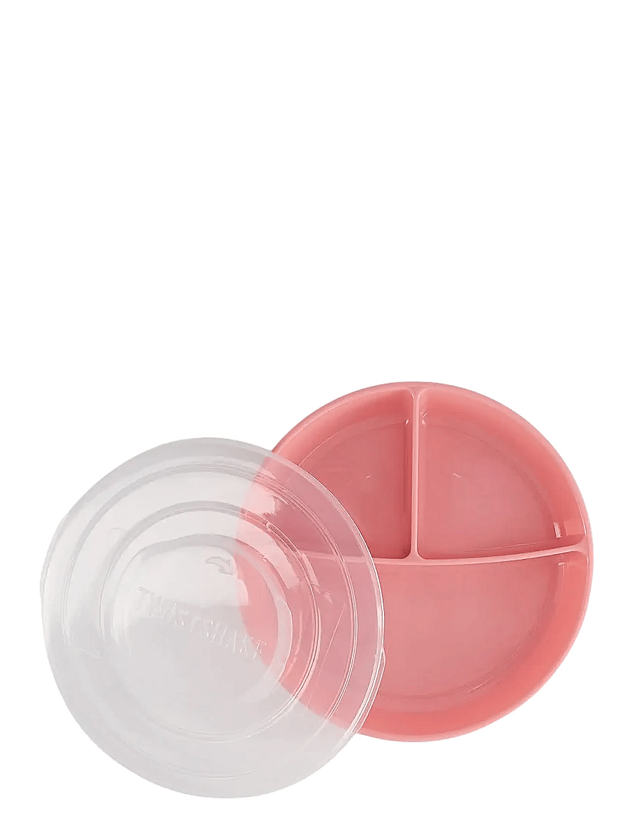 Twistshake - Twistshake Divided Plate - Õhtusöögikomplektid - pastel pink - 2