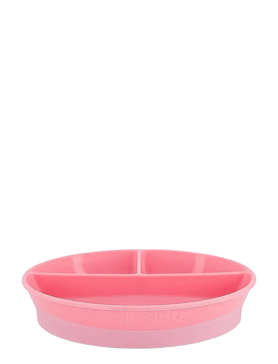 Twistshake - Twistshake Divided Plate - Õhtusöögikomplektid - pastel pink - 3
