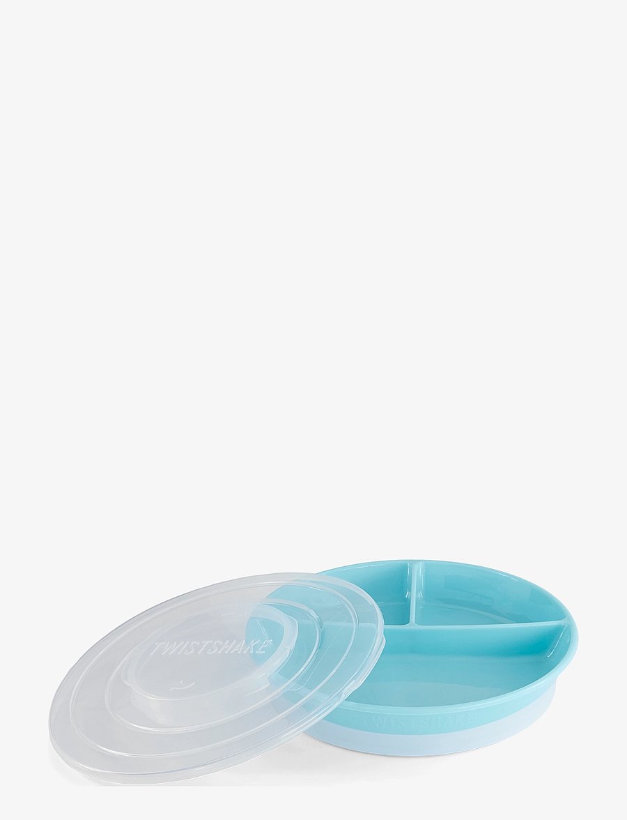 Twistshake - Twistshake Divided Plate - Õhtusöögikomplektid - pastel blue - 1