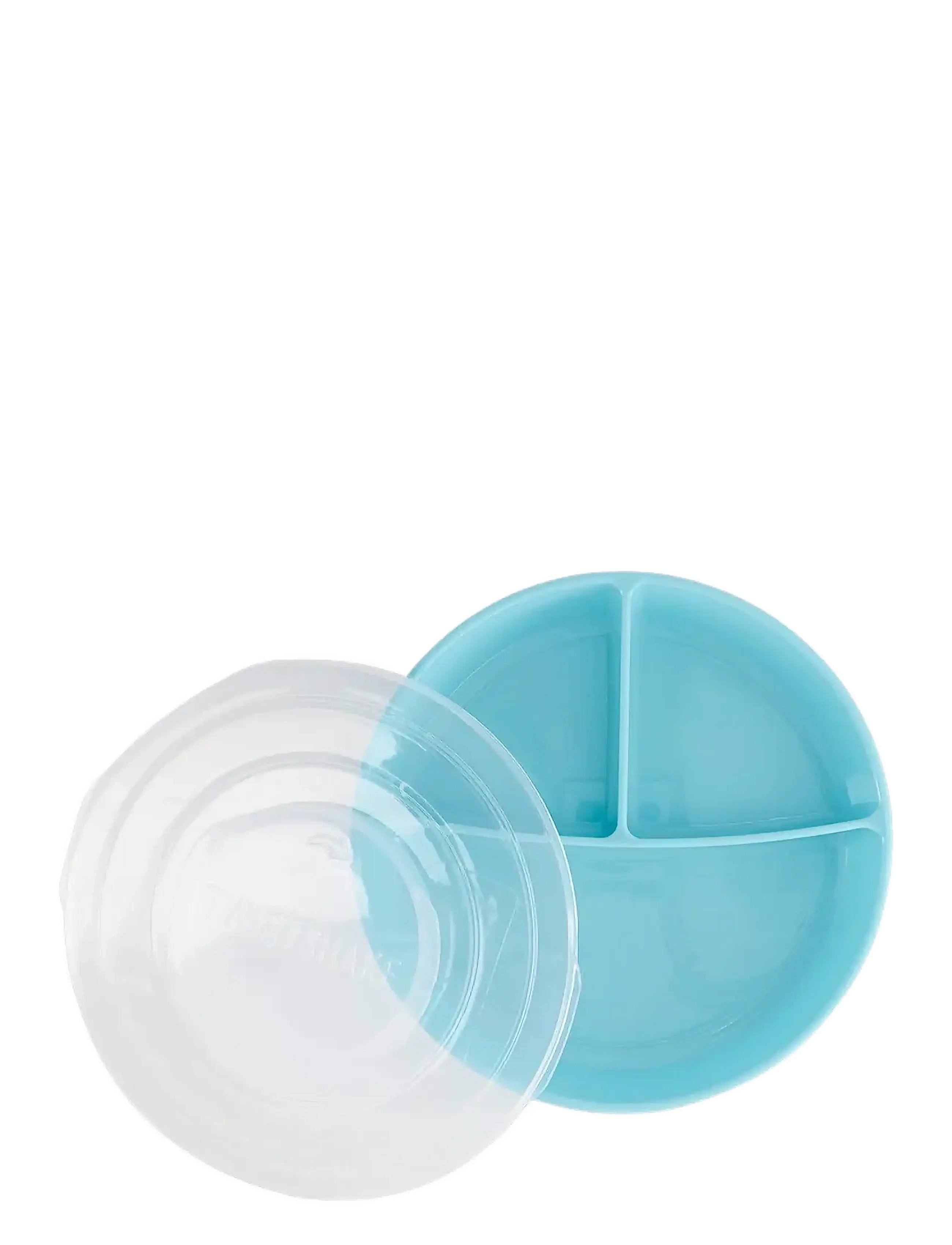 Twistshake - Twistshake Divided Plate - serveringssæt - pastel blue - 2