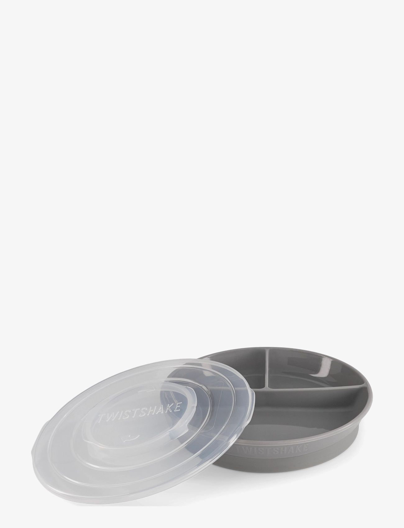 Twistshake Divided Plate, One Size, Plates & Bowls, Grau - Plates, Kinder