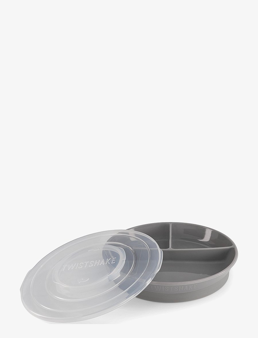 Twistshake - Twistshake Divided Plate - indų komplektai - pastel grey - 0