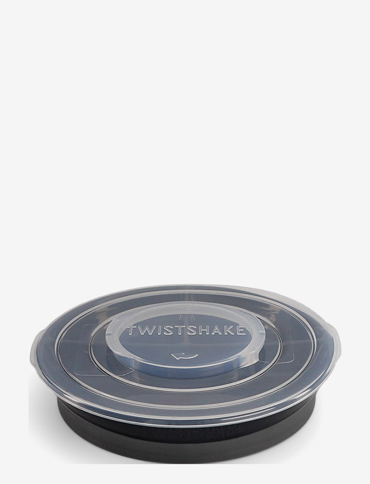 Twistshake - Twistshake Divided Plate 6+m Black - serveringssæt - black - 1