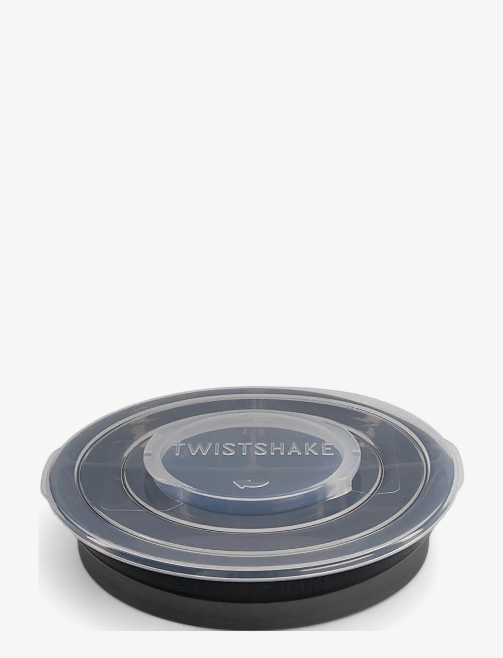 Twistshake - Twistshake Divided Plate 6+m Black - serveringssæt - black - 1
