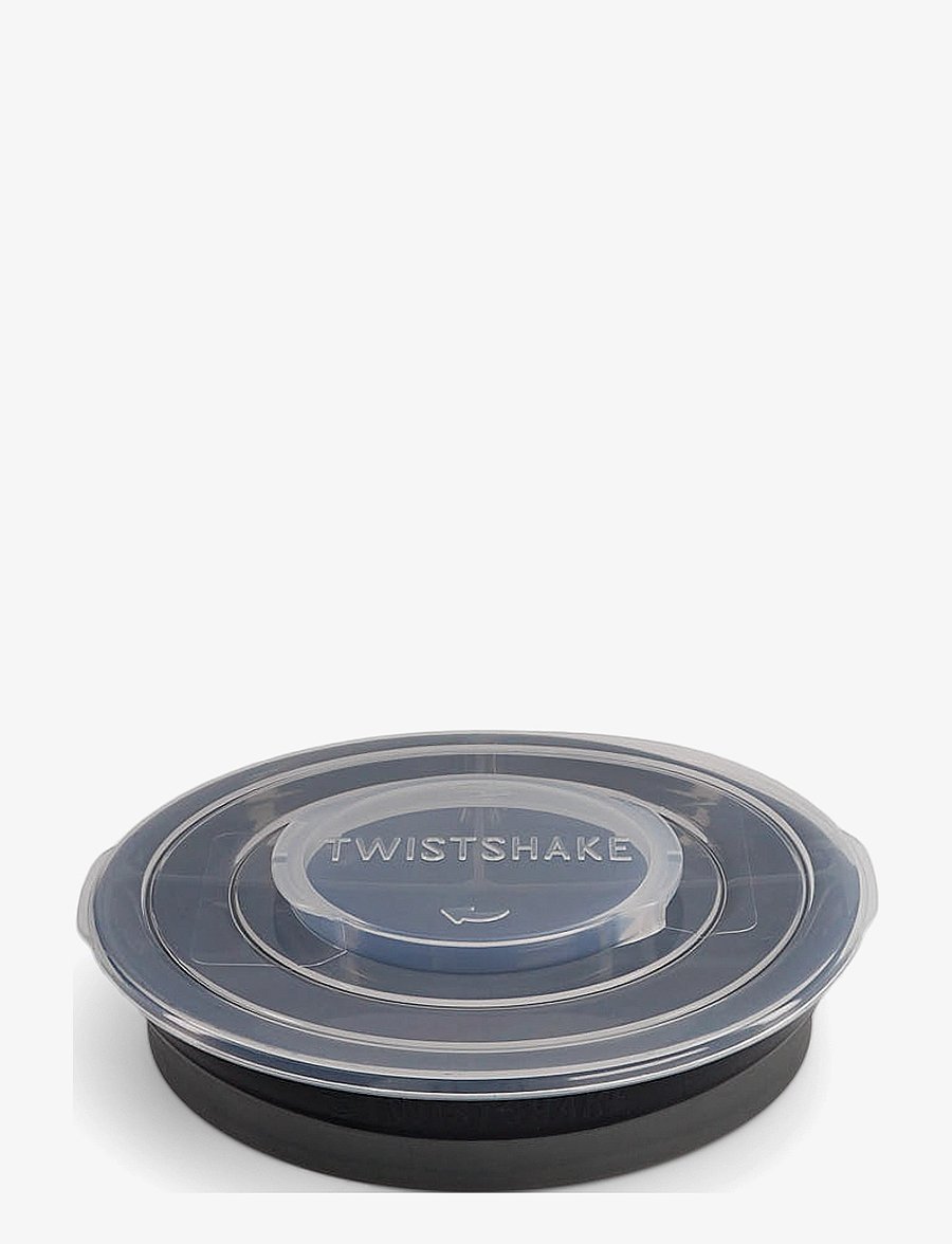 Twistshake - Twistshake Divided Plate 6+m Black - vaisselle - black - 1