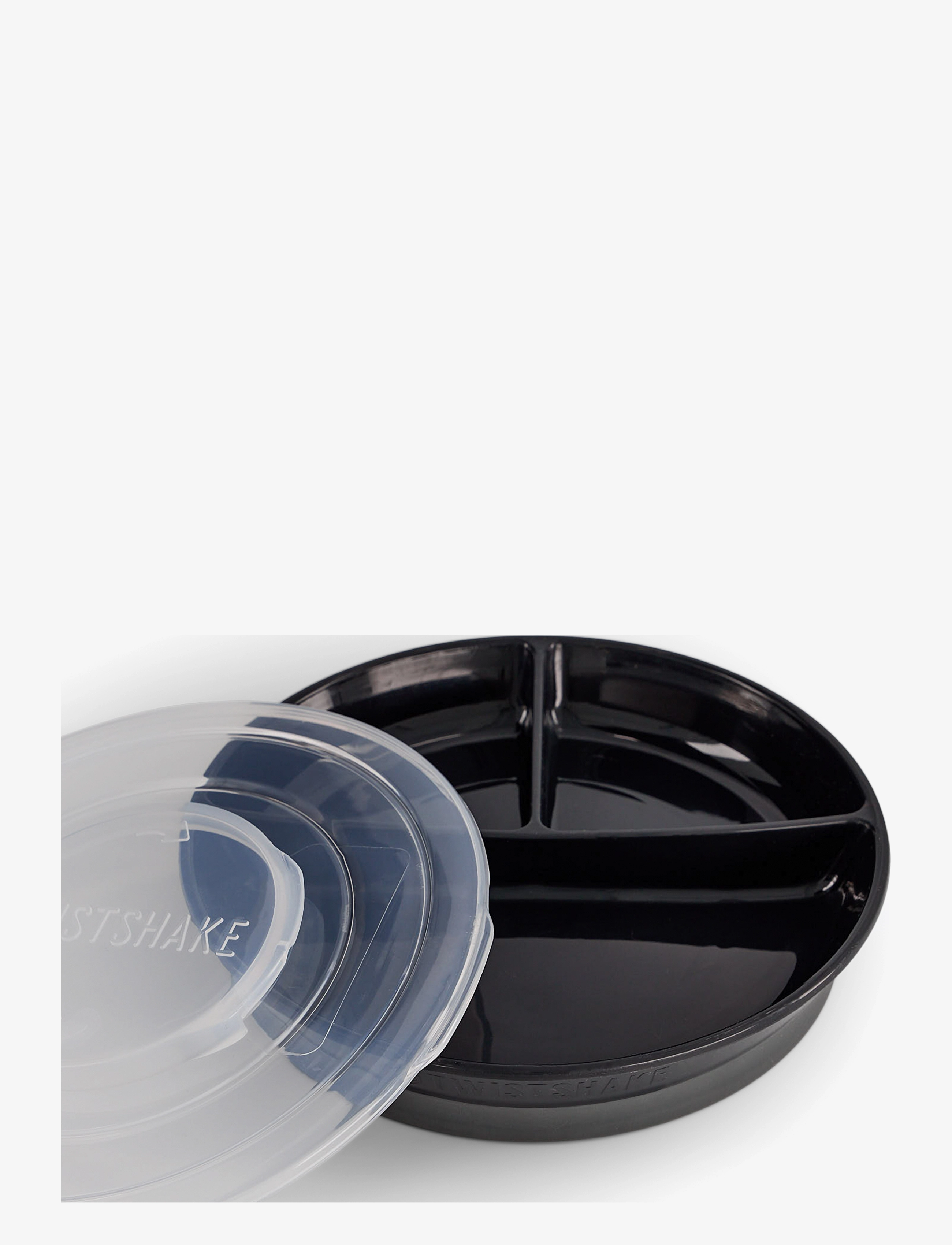 Twistshake - Twistshake Divided Plate 6+m Black - vaisselle - black - 2