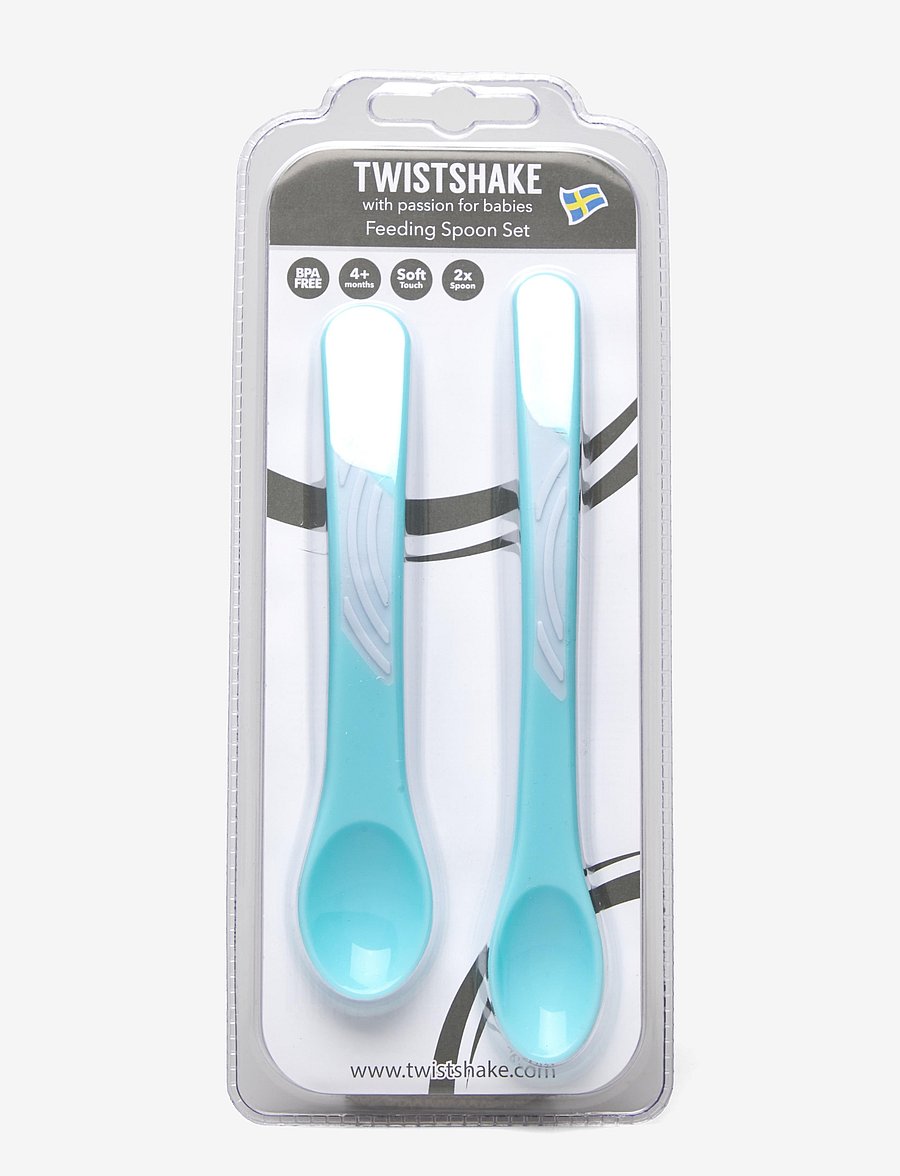 Twistshake - Twistshake Feeding Spoon - serveringssæt - pastel blue - 1