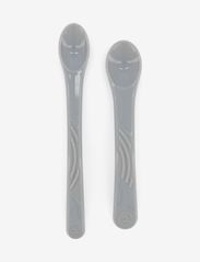 Twistshake 2x Feeding Spoon Set 4+m Pastel Grey - PASTEL GREY