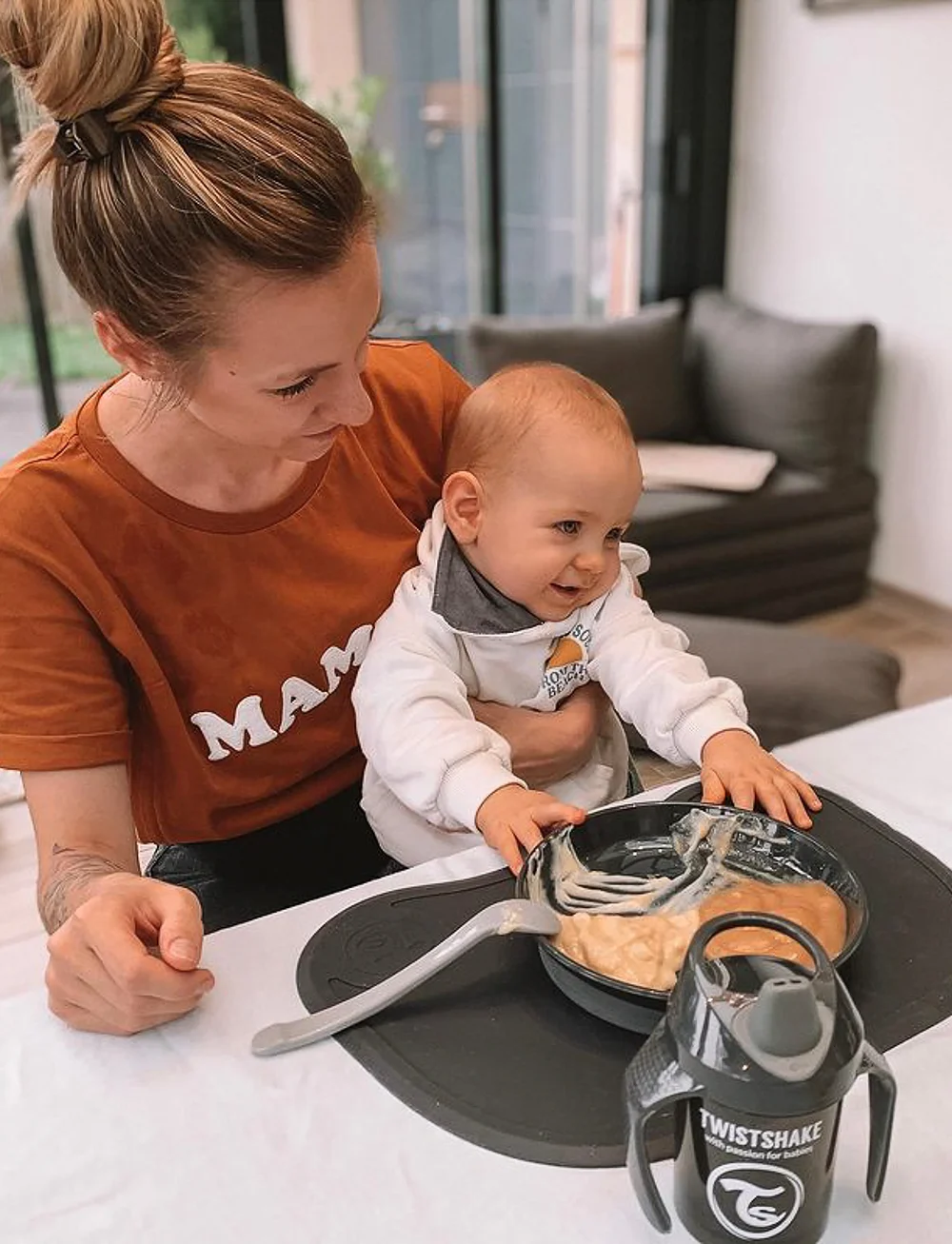 Twistshake - Twistshake Feeding Spoon - serveringssæt - pastel grey - 1