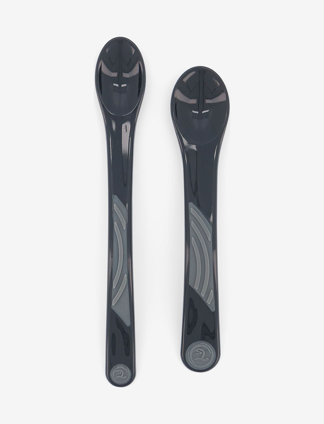 Twistshake 2X Feeding Spoon Set 4+M Black, Baby Spiseske Sæt, Sort, Str: ONE SIZE