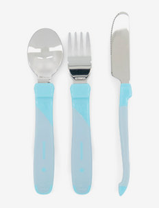 Twistshake Learn Cutlery Stainless Steel 12+m Pastel Blue, Twistshake