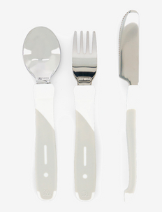 Twistshake Learn Cutlery Stainless Steel 12+m White, Twistshake