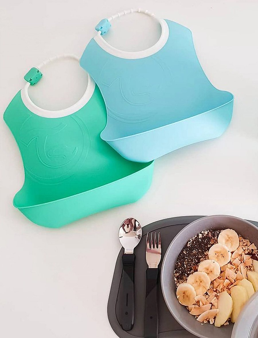 Twistshake - Twistshake Bib - hagesmække uden ærmer - pastel blue green - 2