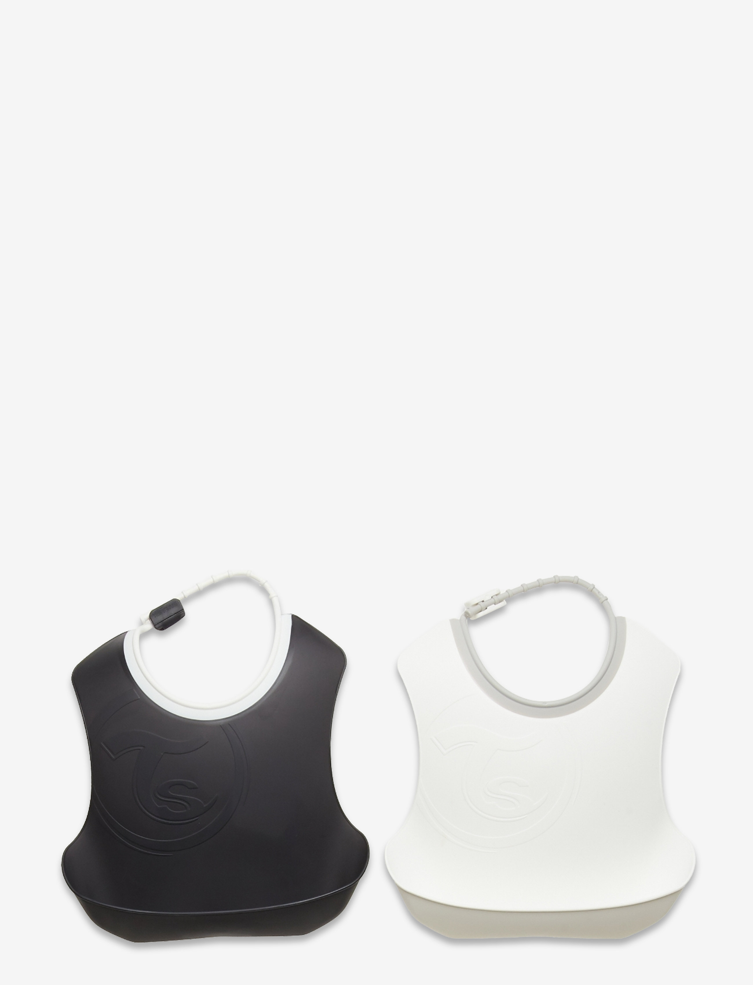 Twistshake 2X Bib 4+M Black White, One Size, Baby Feeding, Mehrfarbig/gemustert - Bibs, Kinder