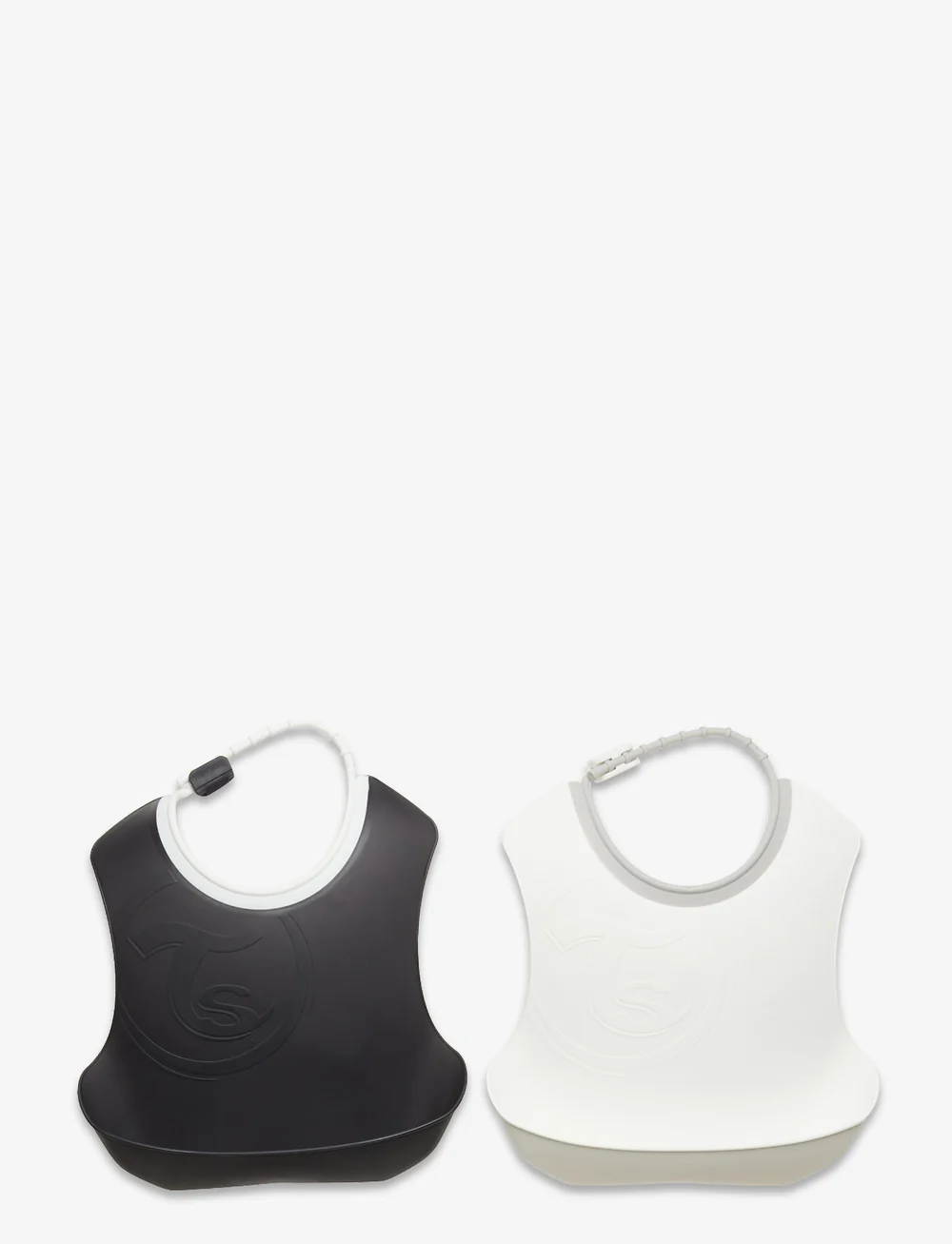 Twistshake - Twistshake 2x Bib 4+m Black White - hagesmække uden ærmer - black/white - 0
