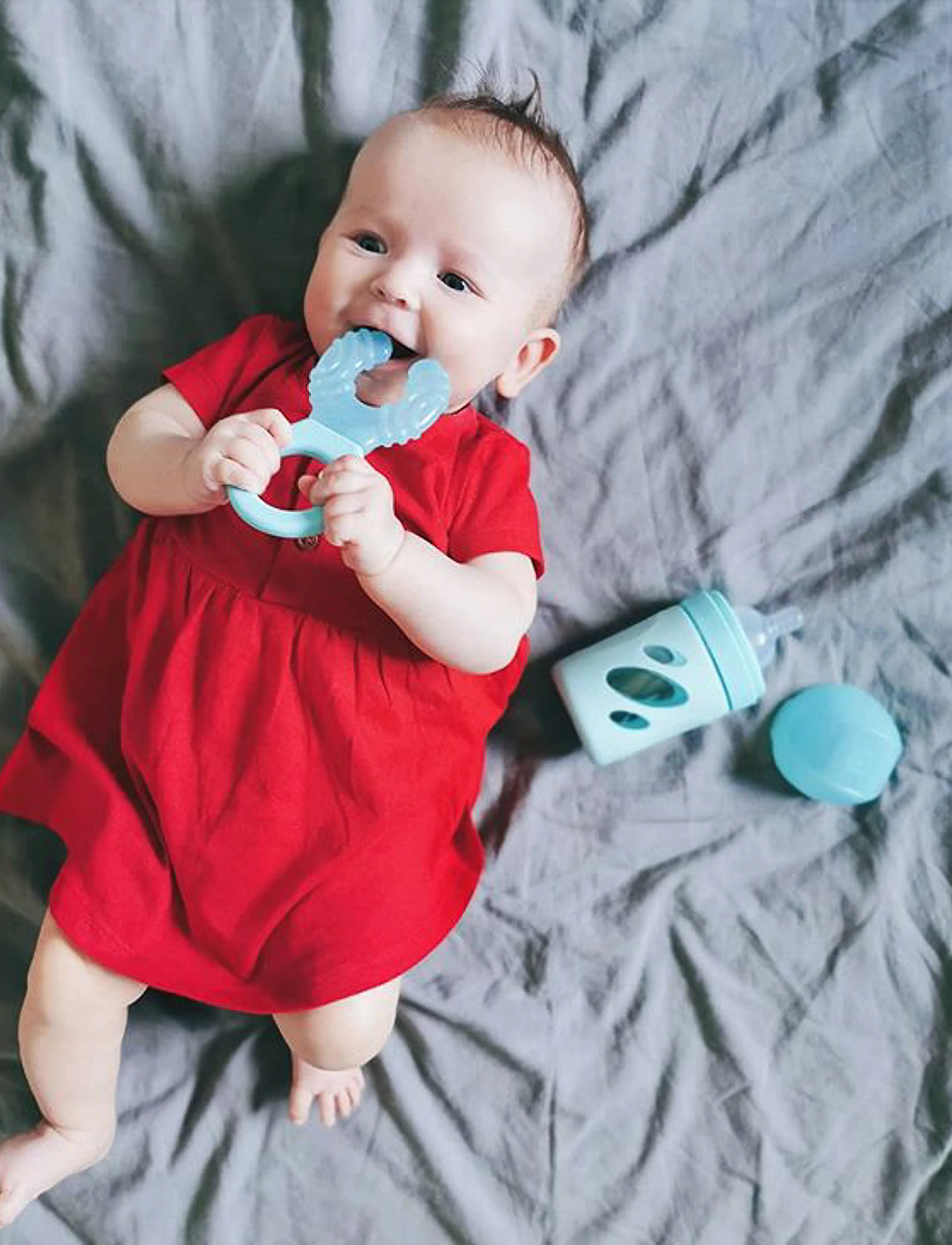 Twistshake - Twistshake Teether Cooler - bidelegetøj - pastel blue - 2