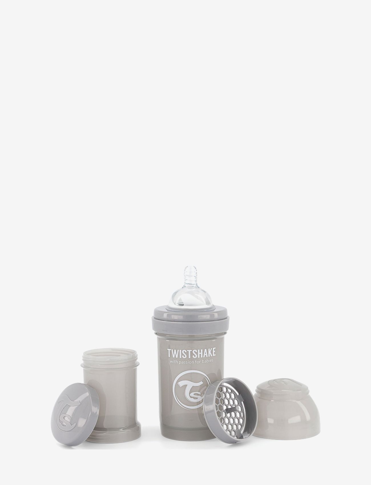 Twistshake - Twistshake Anti-Colic Baby Bottle - beebipudelid - pastel grey - 0