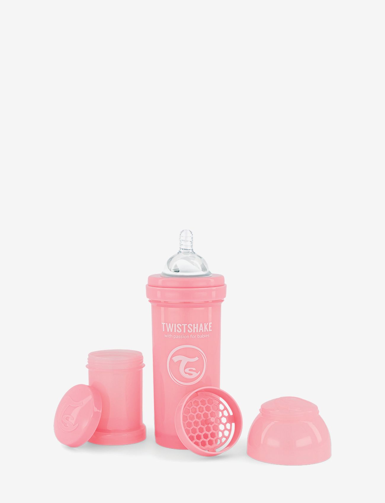 Twistshake Twistshake Anti-Colic Baby Bottle - Toitmine - PASTEL PINK / pink/rose