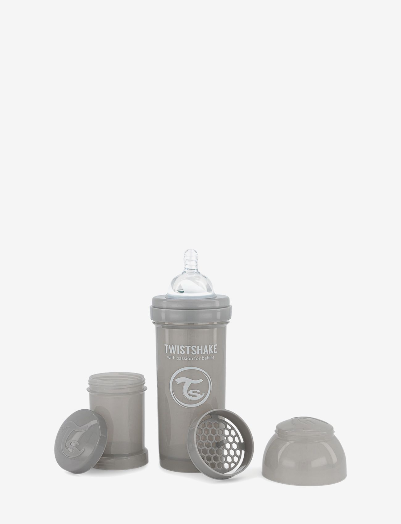 Twistshake Anti-Colic Baby Bottle, 260 ml, Bottles & Accessories, Grau - Bottles, Kinder