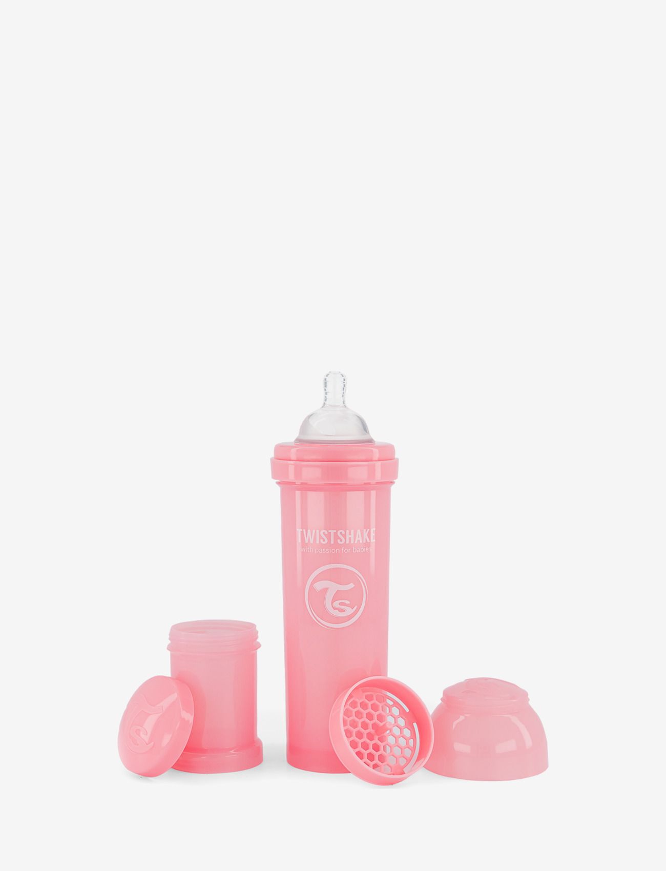 Twistshake Twistshake Anti-Colic Baby Bottle - Toitmine - PASTEL PINK / pink/rose
