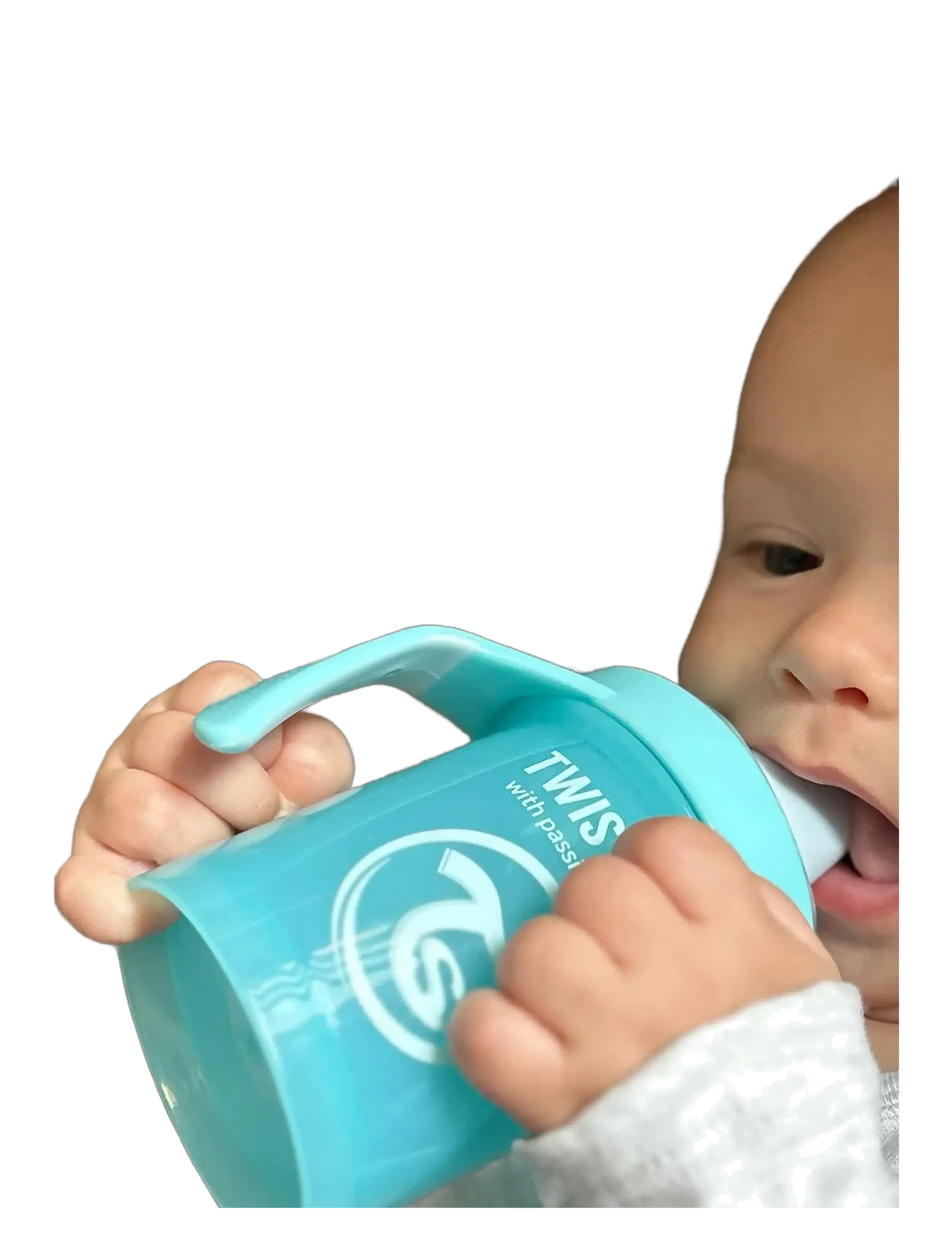 Twistshake - Twistshake Mini Cup - serveringssæt - pastel blue - 2