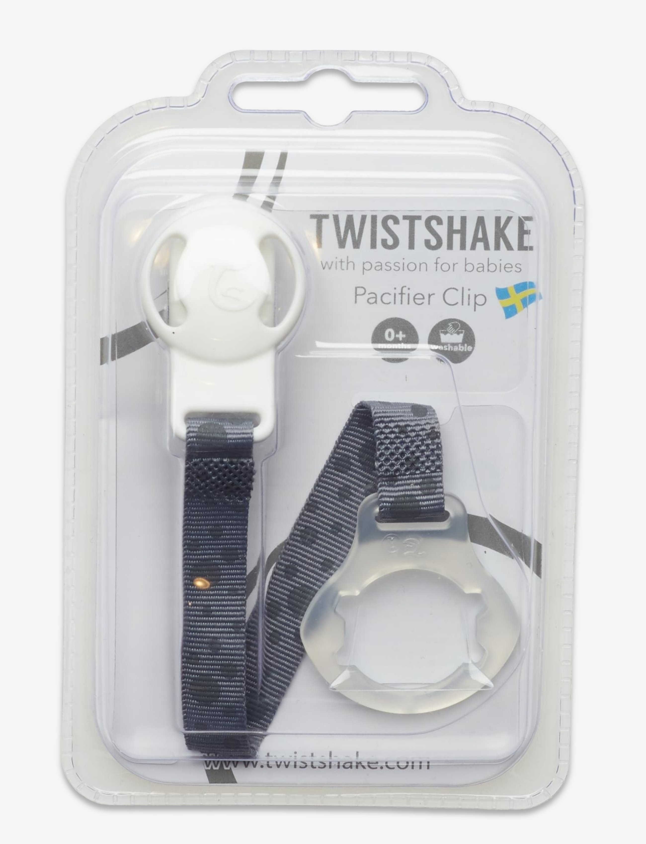 Twistshake Pacifier Clip - PASTEL GREY