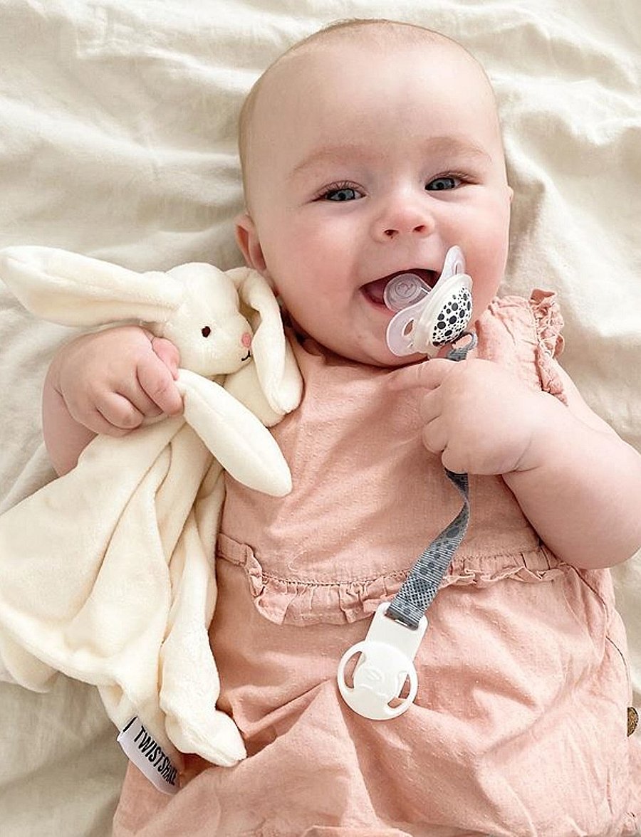 Twistshake - Twistshake Pacifier Clip - napphållare - pastel grey - 0