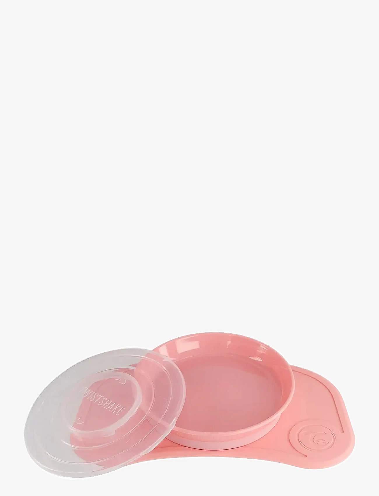 Twistshake - Click-mat mini + Plate - essgeschirr - pastel pink - 1