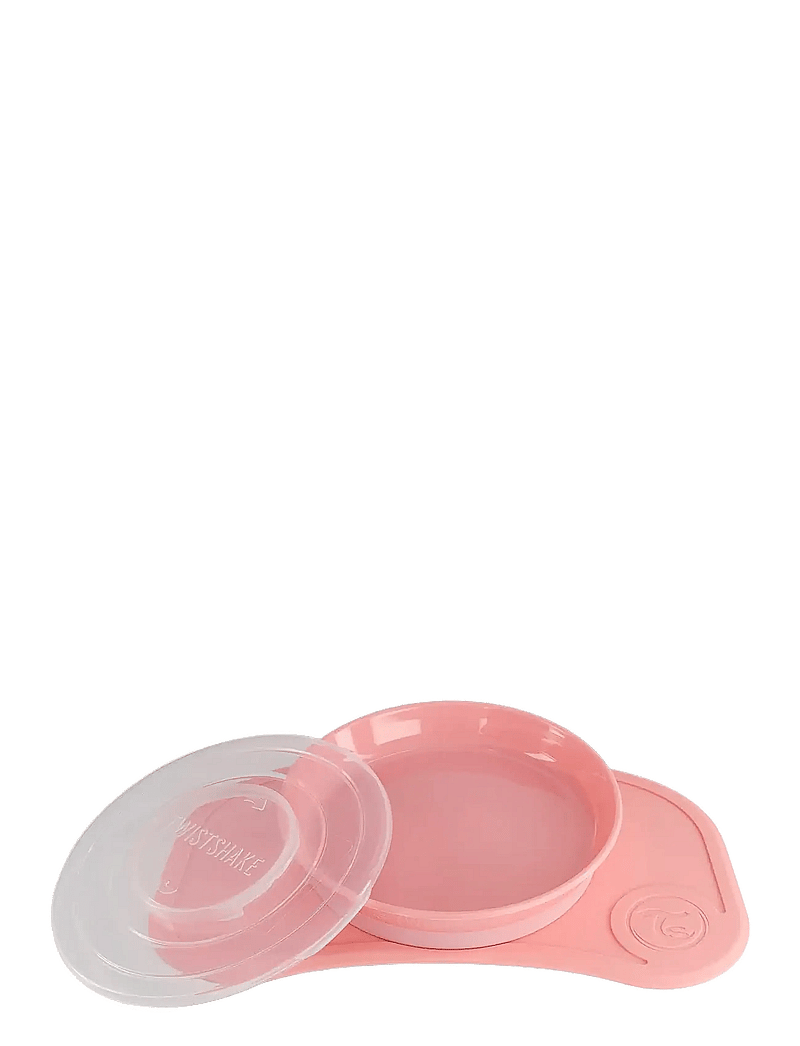 Twistshake - Click-mat mini + Plate - essgeschirr - pastel pink - 1
