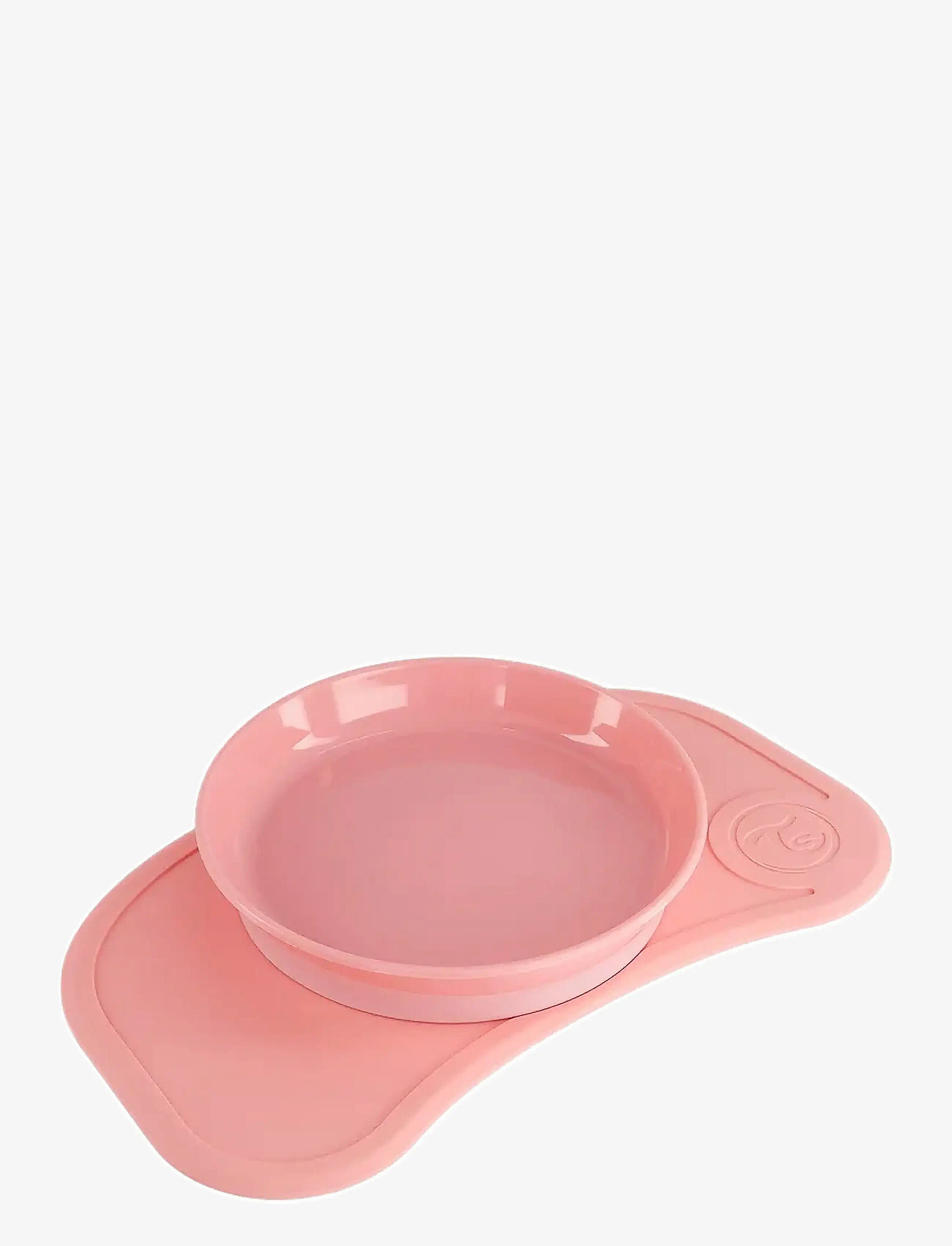 Twistshake - Click-mat mini + Plate - essgeschirr - pastel pink - 2