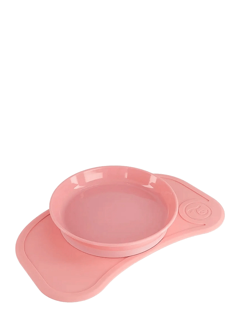 Twistshake - Click-mat mini + Plate - essgeschirr - pastel pink - 2