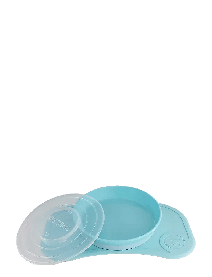 Twistshake - Click-mat mini + Plate - trauku komplekti - pastel blue - 1