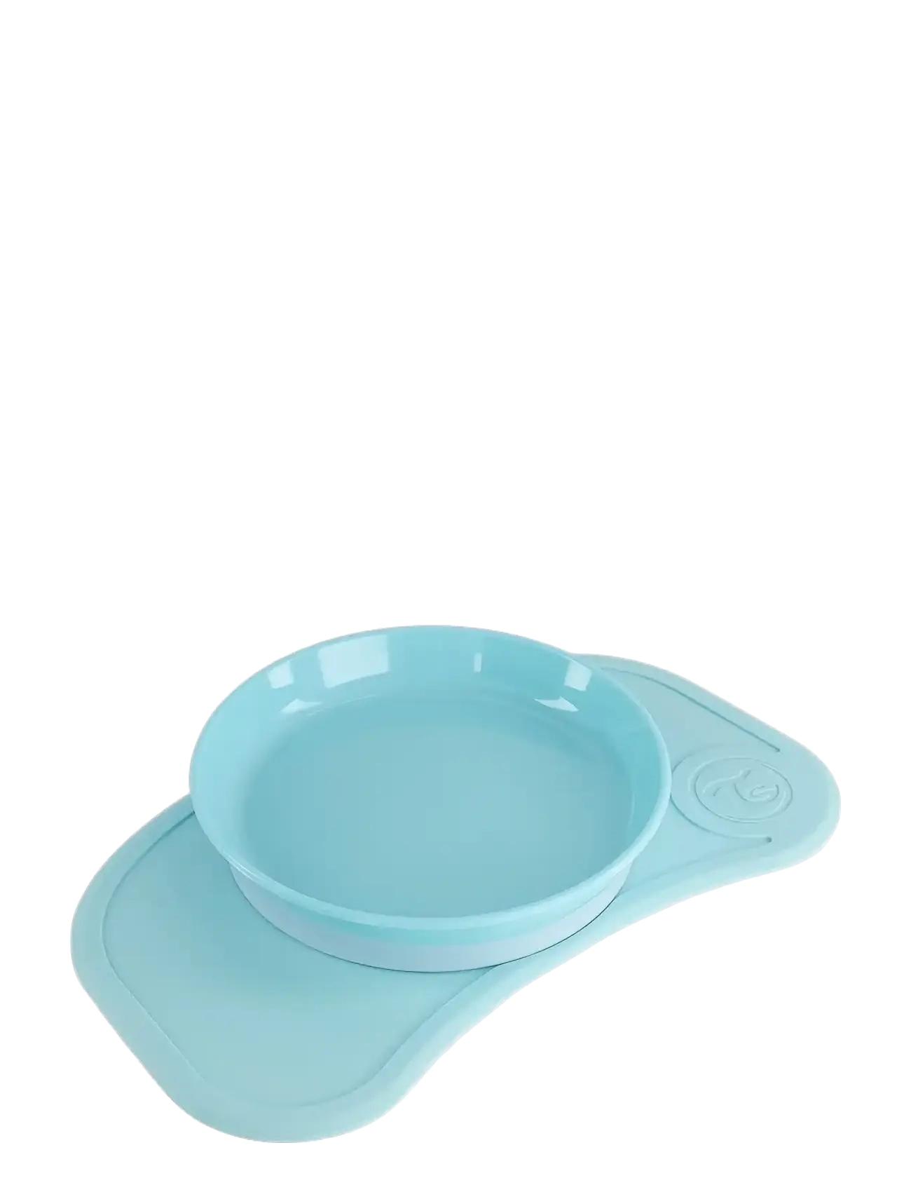 Twistshake - Click-mat mini + Plate - trauku komplekti - pastel blue - 2